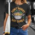 Don't Worry Eat カレー インド料理 Tシャツ 彼女への贈り物