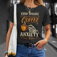 Emo Music Coffee Anxiety Rock Goth Grunge T-Shirt Gifts for Her