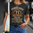Fabricado Hace 71 Años Divertida Regalo 71 Cumpleaños Hombre Camiseta unisex Regalos para ella