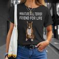 Friend For Life Of Bull Terrier ミニチュアドッグ Tシャツ 彼女への贈り物