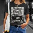 Cats Picture I Hate Peopleaying Tシャツ 彼女への贈り物