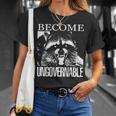Raccoon Become Ungovernable Raccoon Tシャツ 彼女への贈り物