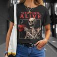 kulltaying Alive スケルトン ドリンクコーヒー Tシャツ 彼女への贈り物