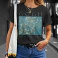 Gogh With The Flow アーモンドブロッサム ヴァン・ゴッホの絵画 Tシャツ 彼女への贈り物