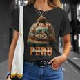 Grafico マルチカラー Chullo Peruano Machu Pichu Tシャツ 彼女への贈り物