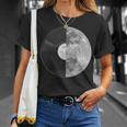 Half Mooninyl Record – Music Lover Lunar Graphic Tシャツ 彼女への贈り物