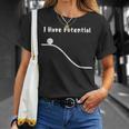 I Have Potential Energy Physics Joke Tシャツ 彼女への贈り物
