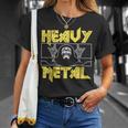 Heavy Metal Death Rock Keleton Horns Up ヘヴィメタル Tシャツ 彼女への贈り物