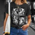 Hypnotic Boston Terriers Weird Eyes Weirdcore Halloween Dogs Tank Top T-Shirt Gifts for Her