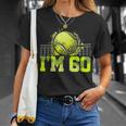 I'm 60 ラケット スポーツ テニス 選手 大人 還暦 Tシャツ 彼女への贈り物