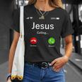 Jesus Is Calling 面白いイエスキリストギフト Tシャツ 彼女への贈り物