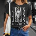 Jesus He Is Risen クリスチャン 復活 救世主 信仰 イースター Tシャツ 彼女への贈り物