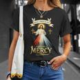 Jesus I Trust In You 神の慈悲 カトリック クリスチャン イエス 長袖tシャツ Tシャツ 彼女への贈り物