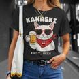 Kanreki 還暦 60歳 記念 猫 サングラス ビール 大人のユーモア Tシャツ 彼女への贈り物
