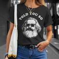 Karl Marx Told Youo 共産主義社会主義マルクス主義 Tシャツ 彼女への贈り物