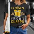 La Cerveza Forjó Este Cuerpo Beber Divertidas Cuello Camiseta unisex Regalos para ella