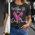 Lgbtq I'd Rather Be At A Draghow ドラァグクイーン 長袖tシャツ Tシャツ 彼女への贈り物