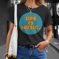 Life Is Music Tシャツ 彼女への贈り物