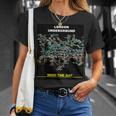 London Underground Mind The Gap Map England Uk 電車管 Tシャツ 彼女への贈り物