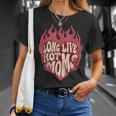 Long Live Hot Moms Vintage Flaming Heart Empowered Energy T-Shirt Gifts for Her