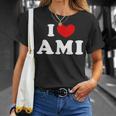 I Love Ami 私は愛する Ami Tシャツ 彼女への贈り物