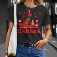 I Love Canada Cool Canada Bear & Chipmunk Cartoon Graphic Tシャツ 彼女への贈り物