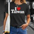I Love Heart 台湾フォルモサ 台湾文化 長袖tシャツ Tシャツ 彼女への贈り物