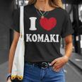 I Love Komaki アイラブ小牧 Tシャツ 彼女への贈り物