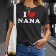 I Love Nana 私は愛する Nana Tシャツ 彼女への贈り物