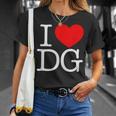I Love ハート Dg Tシャツ 彼女への贈り物