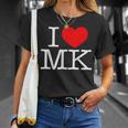 I Love ハート Mk Tシャツ 彼女への贈り物