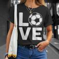 Loveoocer 愛を言うサッカー Tシャツ 彼女への贈り物