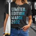 Marzo 2012 Año 2012 Cumpleaños 2012 Edición Limitada Camiseta unisex Regalos para ella