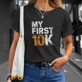 My First 10K 初心者達成マラソン Tシャツ 彼女への贈り物