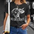 No Difference ワンライフ 違いはありません ベジタリアン 動物愛好家 ビーガン 長袖tシャツ Tシャツ 彼女への贈り物