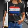 Paraguayan Pride Drapeau Paraguayen Avec Racines Paraguayennesintage T-Shirt Cadeaux pour elle