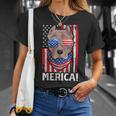 Pit-Bull Usa 愛国的な犬服 アメリカ国旗 メンズ Tシャツ 彼女への贈り物