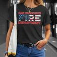 Pompiers Dean Francisco Californie T-Shirt Cadeaux pour elle