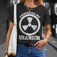 Powered By Uranium 原子力エンジニア Tシャツ 彼女への贈り物