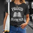 Proud Bookish Open Book Reading愛好家。 Tシャツ 彼女への贈り物