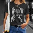 Proud 消防士 消防用品 グラフィック シンボル 消防士 長袖tシャツ Tシャツ 彼女への贈り物