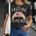 Puerto Rico Flag Heart Arecibo City Tシャツ 彼女への贈り物