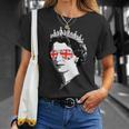 Queen Elizabeth Iiunglasses British Crown エリザベス女王 Meme Tシャツ 彼女への贈り物