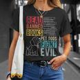 Read Banned Books Pet Dogs Fight Evil Read Books Reading T-Shirt Gifts for Her