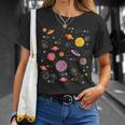 Retro Galaxies Indie Aesthetic Pop Art Hippy T-Shirt Gifts for Her