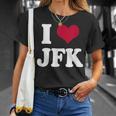 Retrointage I Heart Jfk John F Kennedy Tシャツ 彼女への贈り物