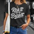 Risk It For The Brisket Bbqジョーク 長袖tシャツ Tシャツ 彼女への贈り物