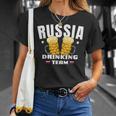 Russia Drinking Team Beer Outfit For Russians From Russia T-Shirt Gifts for Her