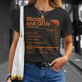 Shrimp And Grits Nutrition Facts Label Calories Protein Food Tシャツ 彼女への贈り物