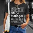 Stage Manager Description Label Tシャツ 彼女への贈り物